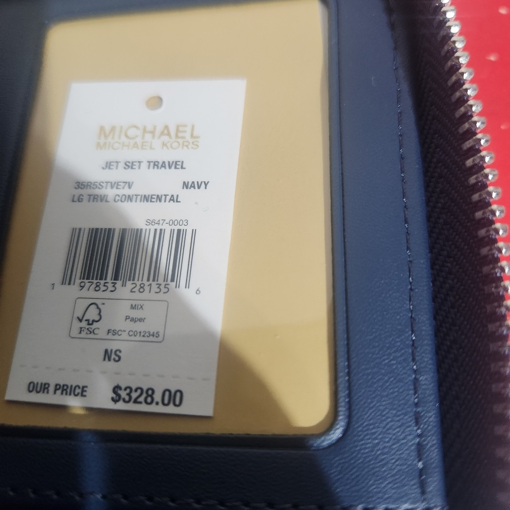 Michael Kors Navy Continental Wallet - Picture 7 of 7